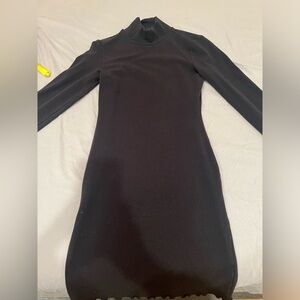 Black turtleneck dress
